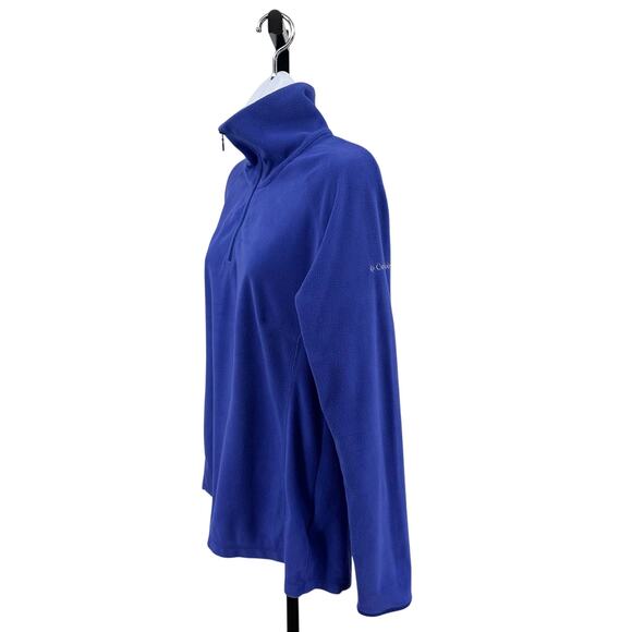 Columbia Sportswear Half Zip Fleece Glacial™ IV Jacket Women's XL Clematis Blue - Picture 7 of 13